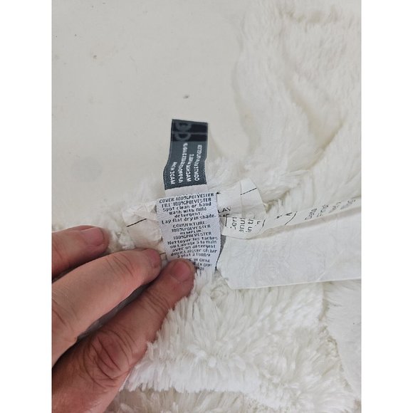 Manhattan Kids Baby Lovey Security Blanket White Lamb Sheep Brown Ears 13 Inches - Picture 6 of 6